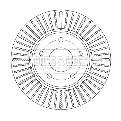 BORG & BECK Тормозной диск BBD5384